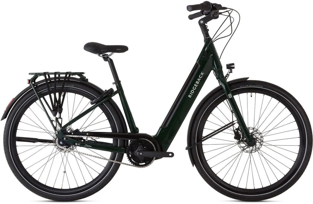 Ridgeback Electron INT Open Frame Electric Bike Medium (43cm) - Accessory and Service Bundle Included