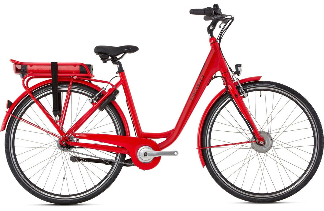 Ridgeback Electron Front Hub Drive Red Small/Medium (46cm) - Accessory and Service Bundle Included